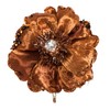 Vickerman 5" Artificial Copper Polyester Wild Poppy Head with Sequin,