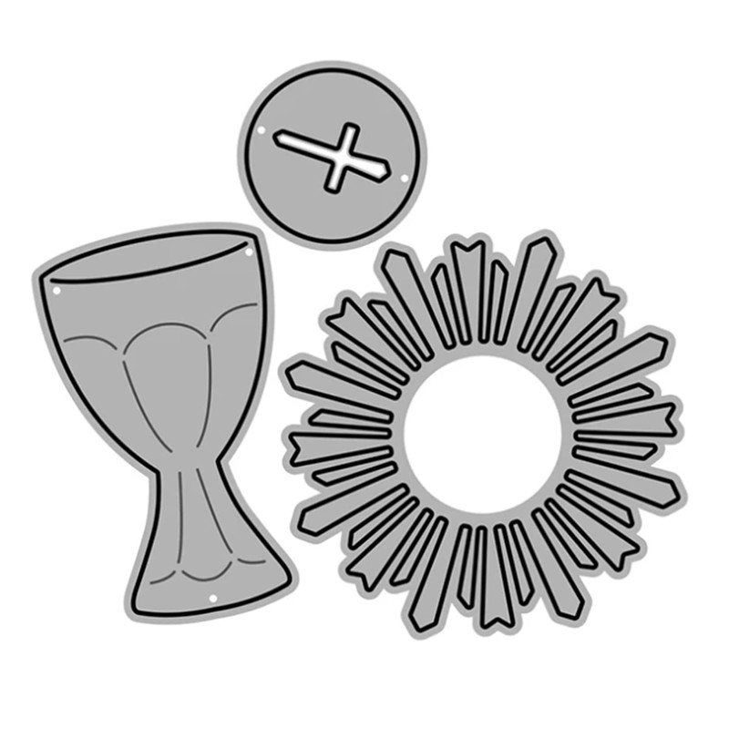 Reunion Chalice Frame Metal Die Cuts,Chalice & Host Frame Background