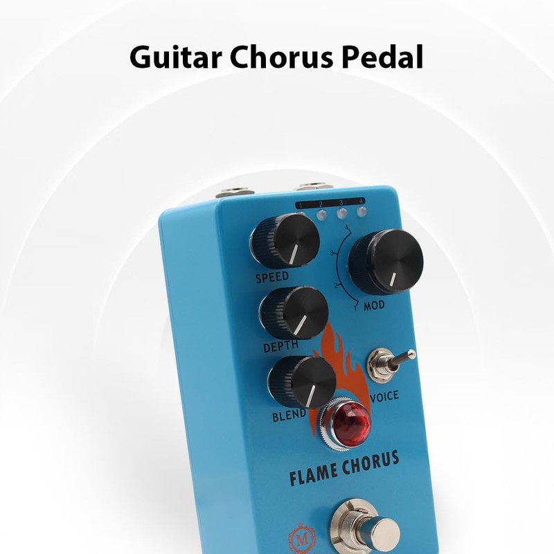 xinyee Guitar Chorus Pedal Electric Guitar Effects Pedal Speed/Depth/Blend Control
