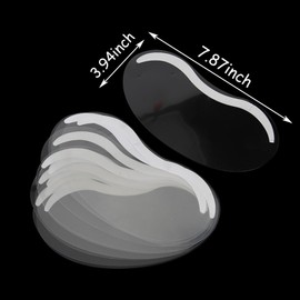 ElegGlo 50 Pcs Microblading Shower Face Shields Visors, Disposable Face Shields Masks Makeup Eye Shield for Hairspray Salon Supplies and Eyelash Extensions Eye Eyelid Surgery Aftercare