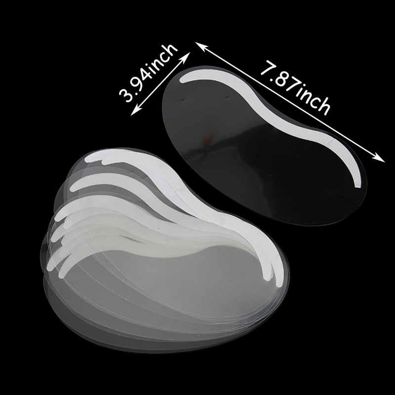 ElegGlo 50 Pcs Microblading Shower Face Shields Visors, Disposable Face