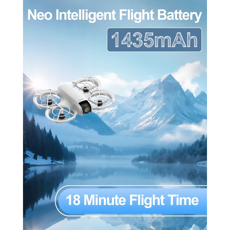MVMOD Neo Battery 2 Pack, 1435mAh 7.3V Intelligent Flight Battery