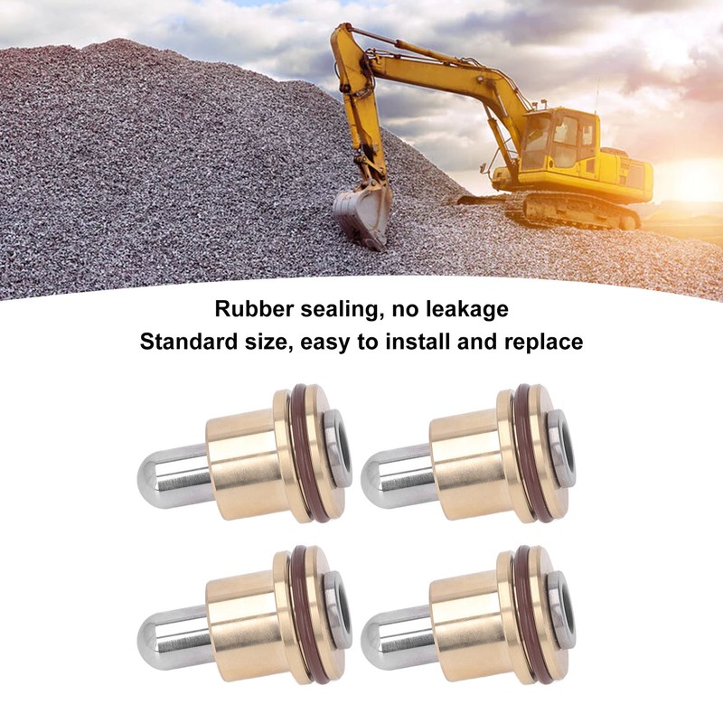 4PCS Joystick Handle Button Replacement Rubber Sealing Excavator Push Rod