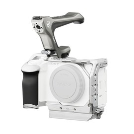 Tilta ZV-E1 Cage,Full Camera Cage Compatible with Sony ZV-E1 Lightweight Kit with NATO Rail and Compact NATO Top Handle - Silver TA-T35-B-S