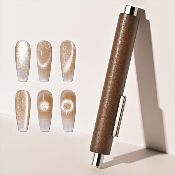 GAOY 3-in-1 Cat Eye Magnet for Nails, Cigar Shape Nail