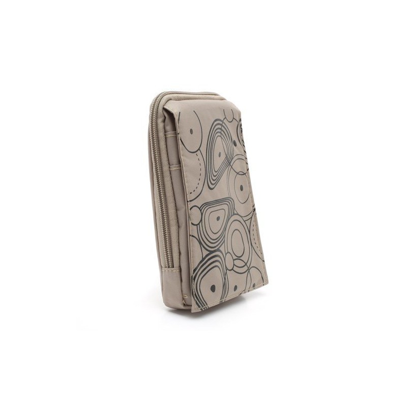 DFV mobile - Multi-Functional Vertical Stripes Nylon Pouch Bag case