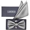 Ladeheid Set BHC Bow Tie with Pocket Square Set Including