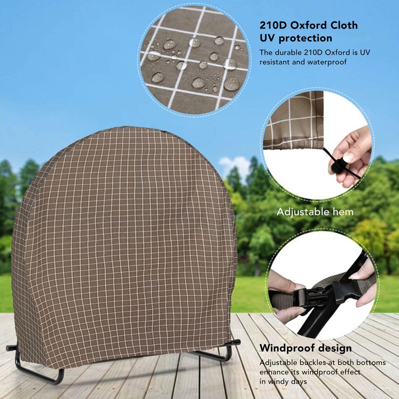 Firewood Cover Round Log Hoop Cover 210D Oxford Colth Water