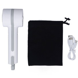 Handheld Cooling Fan USB Rechargeable Semiconductor Refrigeration Hand Fan with Cold Compress Function for Camping Travel Outdoor Office White