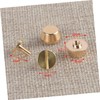 Ciieeo 10Pcs Copper Studs Accessories for DIY Bag Making Screw