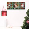 TYPTEK Festive Santa Claus Window Scene Canvas Wall Art Christmas