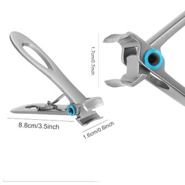 Nail Clippers for Thick Nails, Stainless Steel Nail Clippers, Giant Nail Clippers, Fingernail and Toenail Clippers, Nail Scissors, Sharper for Seniors and Adults