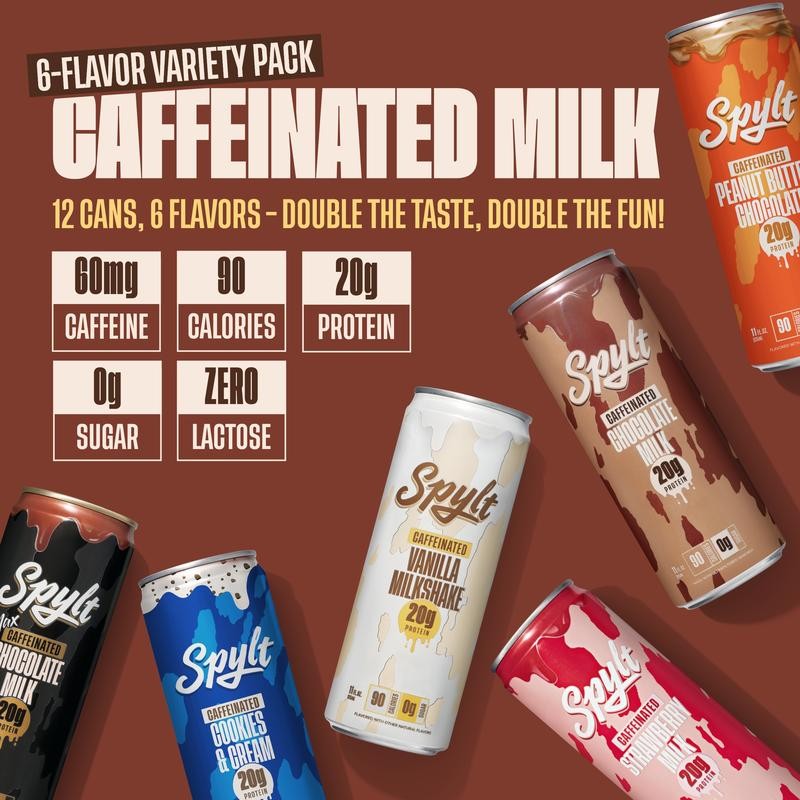 Spylt - High Protein, Caffeinated Chocolate Milk, Workout Recovery &