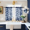 XTMYI 30 Inch Length Small Curtains for Bathroom Window Rod