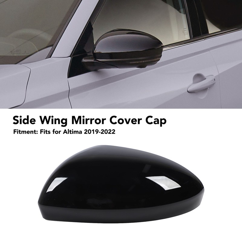 Side Wing Mirror Cover Cap Black Side Wind Mirror Rearview
