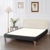 DUJUIKE Bed Frame Cover, Bed Curtain, Velvet Elastic Fabric, Full