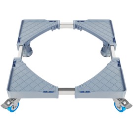 BIG RED Heavy Duty Adjustable Mini Fridge Stand: Mobile Appliance Base with Locking Wheels, Universal Fit for Refrigerator, Washing Machine, Furniture - 600 lbs. Capacity