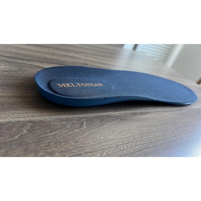 Meltonian Player Polyurethane PU Contoured Insoles, Blue and Black (11/12