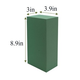 Crafare 6pc Wet Floral Foam Bricks Green Florist Styrofoam Blocks for Spring Fresh Flower Arrangement and Crafts Supply
