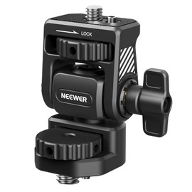 NEEWER Camera Field Monitor Mount Holder Bracket, 360° Swivel 180° Tilt Adjustable with 1/4" & 3/8" Screw Anti Twist Compatible with Atomos Ninja 5" & 7" Compatible with SmallRig Camera Cage, MA022