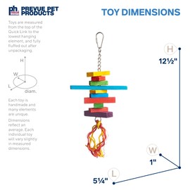 Prevue Pet Products Physical & Mental Bodacious Bites Sassy Bird Toy 60951