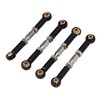4Pcs RC Car Camber Links Black Aluminium Alloy Reduce Vibration