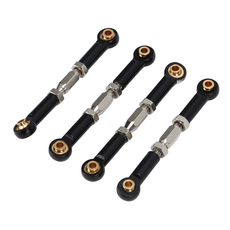 4Pcs RC Car Camber Links Black Aluminium Alloy Reduce Vibration