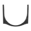 Central Armrest Cup Holder Trim Strip Carbon Fiber Interior Decoration