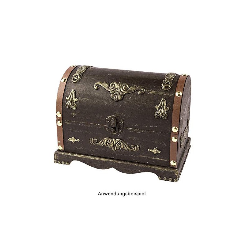 Ideen mit Herz Wooden Treasure Chests with Metal Clasp, Various