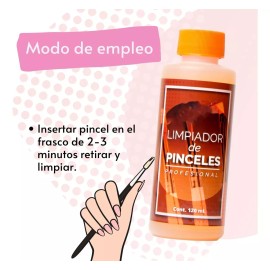 Uñas Acrilicas Limpia Pinceles Mano Alzada Para Uñas Nails Monomero Gel Uña
