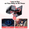 Itomoro Wireless Baby Car Camera, Rechargeable Car Baby Monitor with