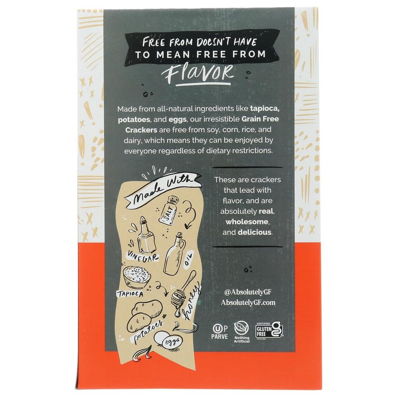 Absolutely Gluten Free All Natural Crackers Cracked Pepper -- 4.4