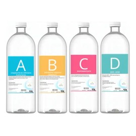 Kit De 4 Soluciones Para Máquina De Hidra Facial A B C D                                                                                              