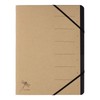 Pagna Pure Organiser Folder 7 Compartments Black Elastic Corner Elasticated