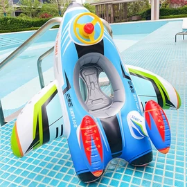 Float Ring for Children, 1-6 Years, Airplane-Shaped Float, Cute, Stylish, Float, For Water/Beach/Pool, Sea, Midsummer, Heat-Countermeasure, Beach/Sunbathing/Parties/Exercise, Boat Float, Kids, Foot