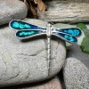 Unbranded NEW PEWTER Blue Enamel Dragonfly Brooch Ladies Insect Pin