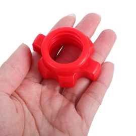 Toddmomy Pack of 4 Dumbbell Bar Nuts Barbell Attachment Accessories for Home Fitness Equipment Barbell Screw Caps 15 Pounds Dumbbells 15 Dumbbells Rotating Pizza Metal Sports