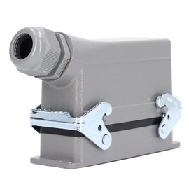 Conector Impermeable Rectangular de 24 Pines, Enchufe Y Enchufe Adaptador de Corriente de Alto Voltaje IP65, Conector de Cable de Alimentación Impermeable 16A/500V