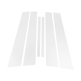 TUCKBOLD Door Pillar Window Trim for Honda Accord 2008-2012 Front Rear Left Right Anti Scratch Sticker Pillar Posts Cover Chrome Silver Tone 6 Pcs