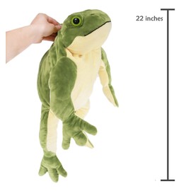 Ice King Bear Plush Giant Frog Stuffed Animal Soft Toy, 22 Inches Large, Green