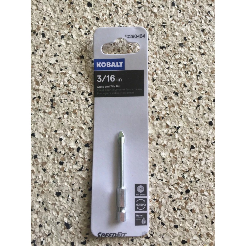 Kobalt NEW Kobalt 3/16in Glass And Tile Bit #0280464