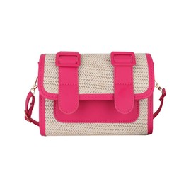 TQUXNGA Small Square Retro Handbag for Women Classic Stylish Vintage Handbag, rose