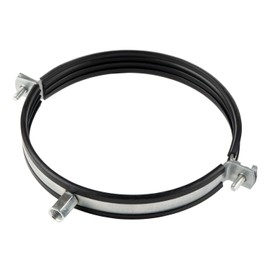 1 x 160 mm pipe clamp for spiral duct including damping rubber made of EPDM - seal holder pipe fan Steinberg14
