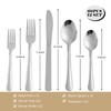 KOOMADE 60 PCS Silverware Set - Windsor Stainless Steel Silverware