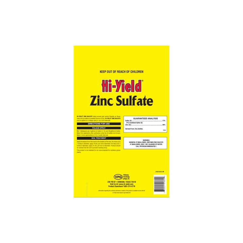 Hi-Yield (21624) Zinc Sulfate (4 lbs.)