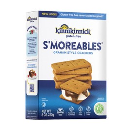 Kinnikinnick - S'moreables Graham Style Crackers - Gluten Free, Allergy Friendly Vegan Graham Crackers - 8 oz. Box