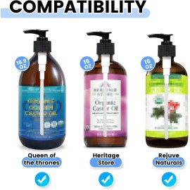 Elvxhke Dispenser Pump Compatible with Queen of The Thrones Castor Oil Black