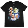 The Golden Girls Women's Four Golden Girls Moon T-Shirt (Medium)