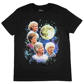 The Golden Girls Women's Four Golden Girls Moon T-Shirt (Medium)