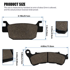 Front & Rear Brake Pads for Honda SH 300i SH300i 2007-2014, For 250 NSS250 2005-2008, For ZA 300 NSS300 2013-2017